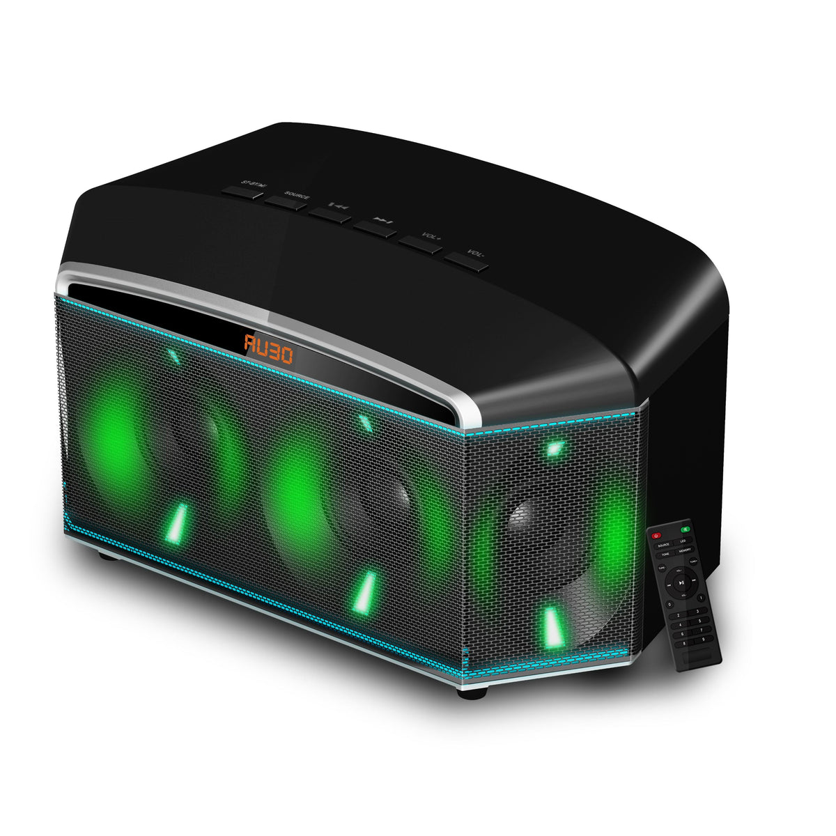 نظام مكبرات صوت مدمج 4.1 قناة GMS102 أسود
