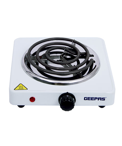 Electric Single Hot Plate with Temperature Control 1000 W GHP7577 White