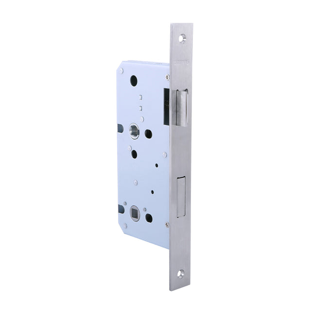 Geepas GHW65025 Stainless Steel Bathroom Lock | SS 304 Bolts | Latch Bolt & Dead Bolt | Ideal For Bedroom, Bathroom and more | Retardant Material | 235mm For-end Plate | 2 Years Warranty
