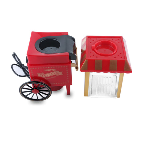 Traditional Type Popcorn Maker, Preparation Without Oil, Easy to Make, Yummy & Healthy Popcorns in Less Than 3 Minutes, Powerful Motor & Hot Air Technique 1200.0 W GPM830 Red/Yellow