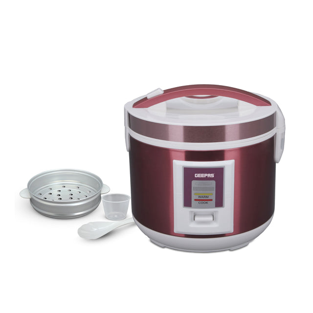 Multifunctional Automatic Rice Cooker with Stainless Steel Body & Non-Stick Inner Pot 1.5 L 708 W GRC4328N Red