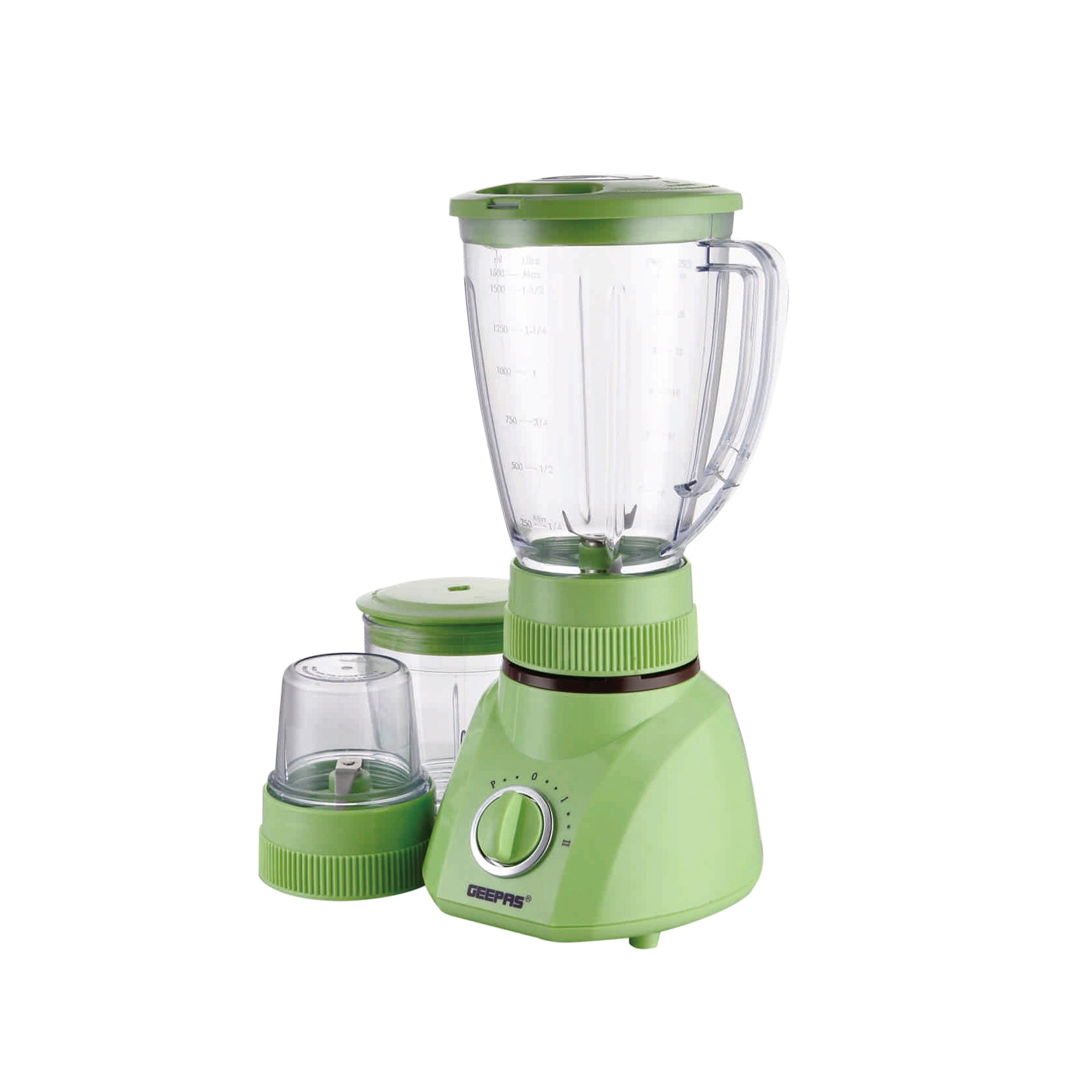 Geepas 3 In 1 blender green 400W 1.6 liters GSB1514