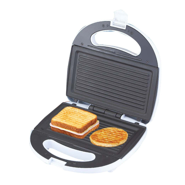 Sandwich Toaster Non Stick Heating Plate Thermostat Control With Indicator Light 750 W GGT686N Black/White