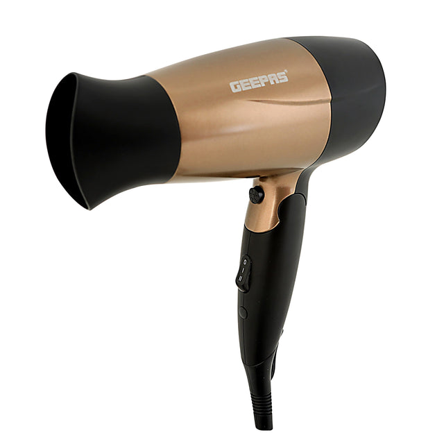Mini Electric Hair Dryer Gold/Black 800grams