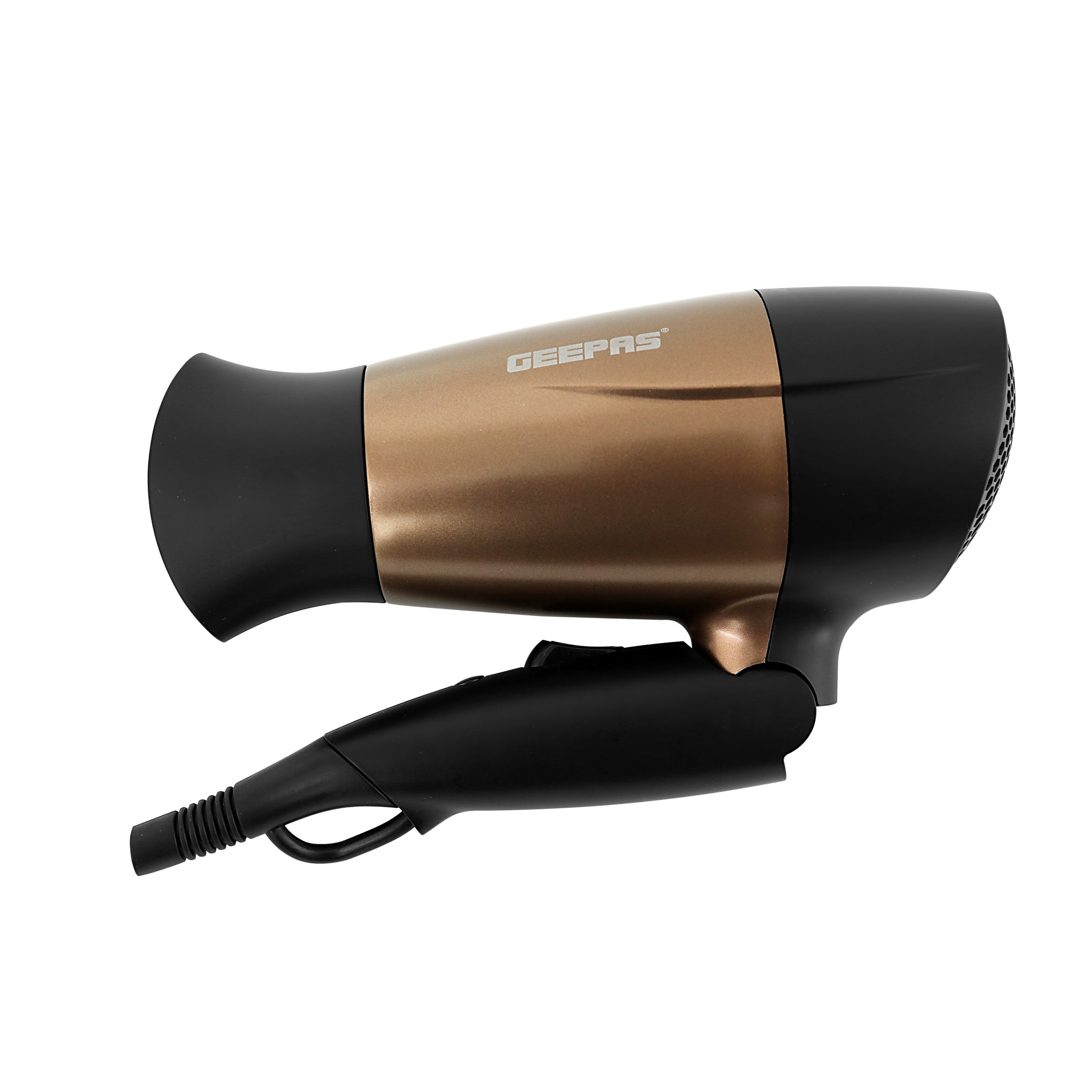 Mini Electric Hair Dryer Gold/Black 800grams