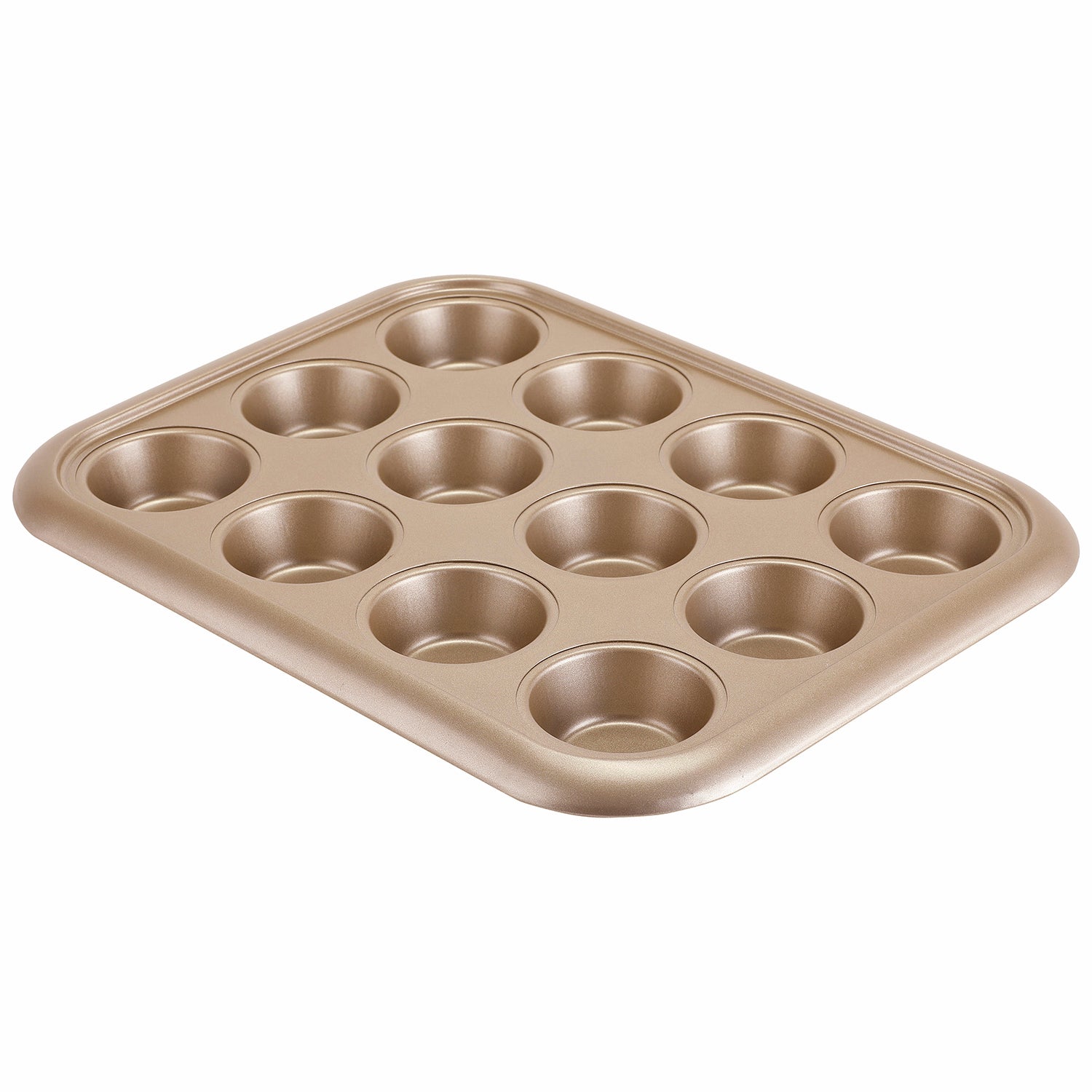 12-Cups Muffin Pan Gold