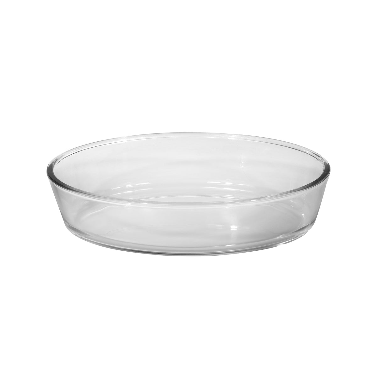 3-Piece Borosilicate Oval Glass Baking Tray Set Clear