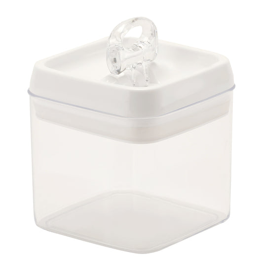 Square Recipient Canister White 0.5Liters