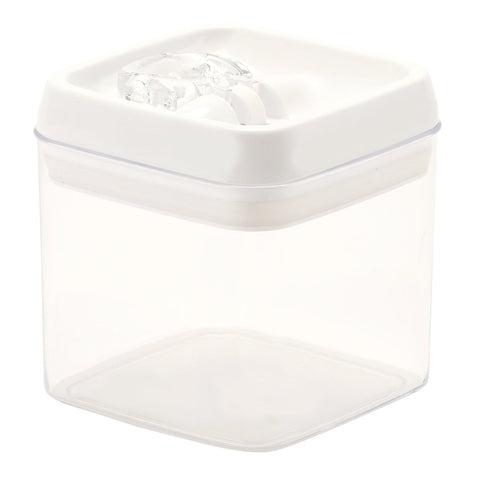 Square Recipient Canister White 0.5Liters