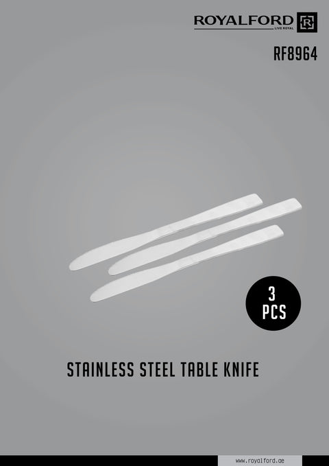 Royalford 3 Pcs Ss Table Knife