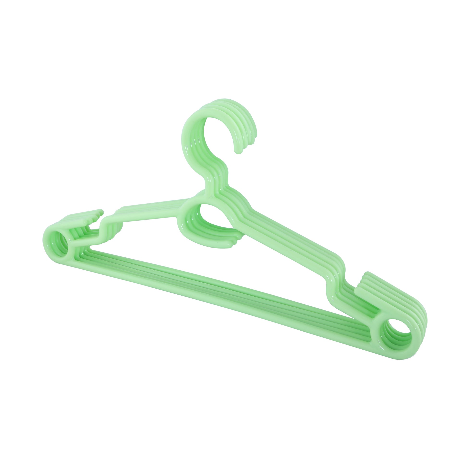 5-Piece Plastic Cloth Hanger Set Assorted
