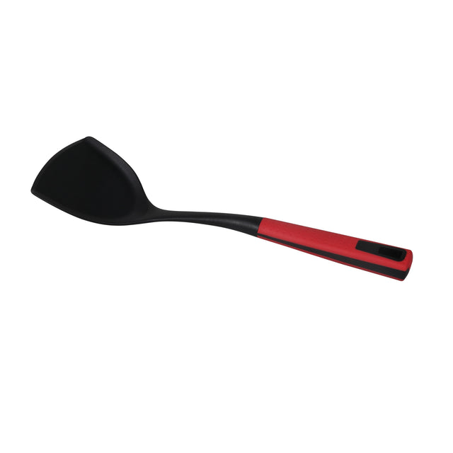 Delcasa  DC1674 Professional Nylon Turner - Ultra Stylish Heat Resistant Turner/Fish Slice with Long Handle - Ideal Flipper Spatula for Flipping Sauting Lifting Serving Eggs Omelette Pancakes Fish Burgers