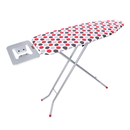 Ironing Board Assorted Color Turkey Made Multicolour with Steam Iron Rest Adjustable Height Safety Lock Buckle Multicolour 140cm