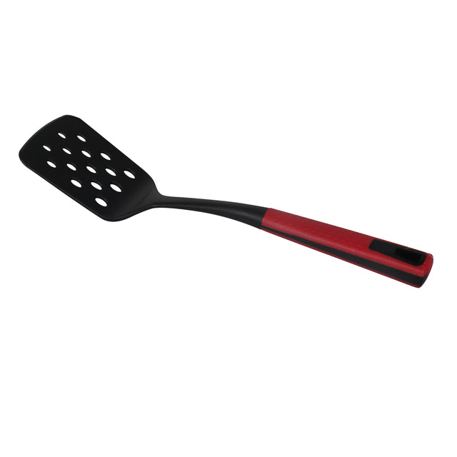 Delcasa DC1675 Nylon Slotted Turner - Fish Slice/Serving Spatula - Kitchen Cooking Cutlery/Crockery Buffet Spoon - Flipper Spatula for Lifting Flipping Sauting Serving Fried Eggs Fish Pancakes Burgers