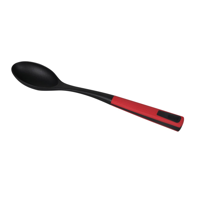 Delcasa DC1677 Professional Nylon Cooking and Serving Spoon with Soft Grip Handle - Dinner Cutlery/Crockery Utensil - Ultra Stylish with Long Handle