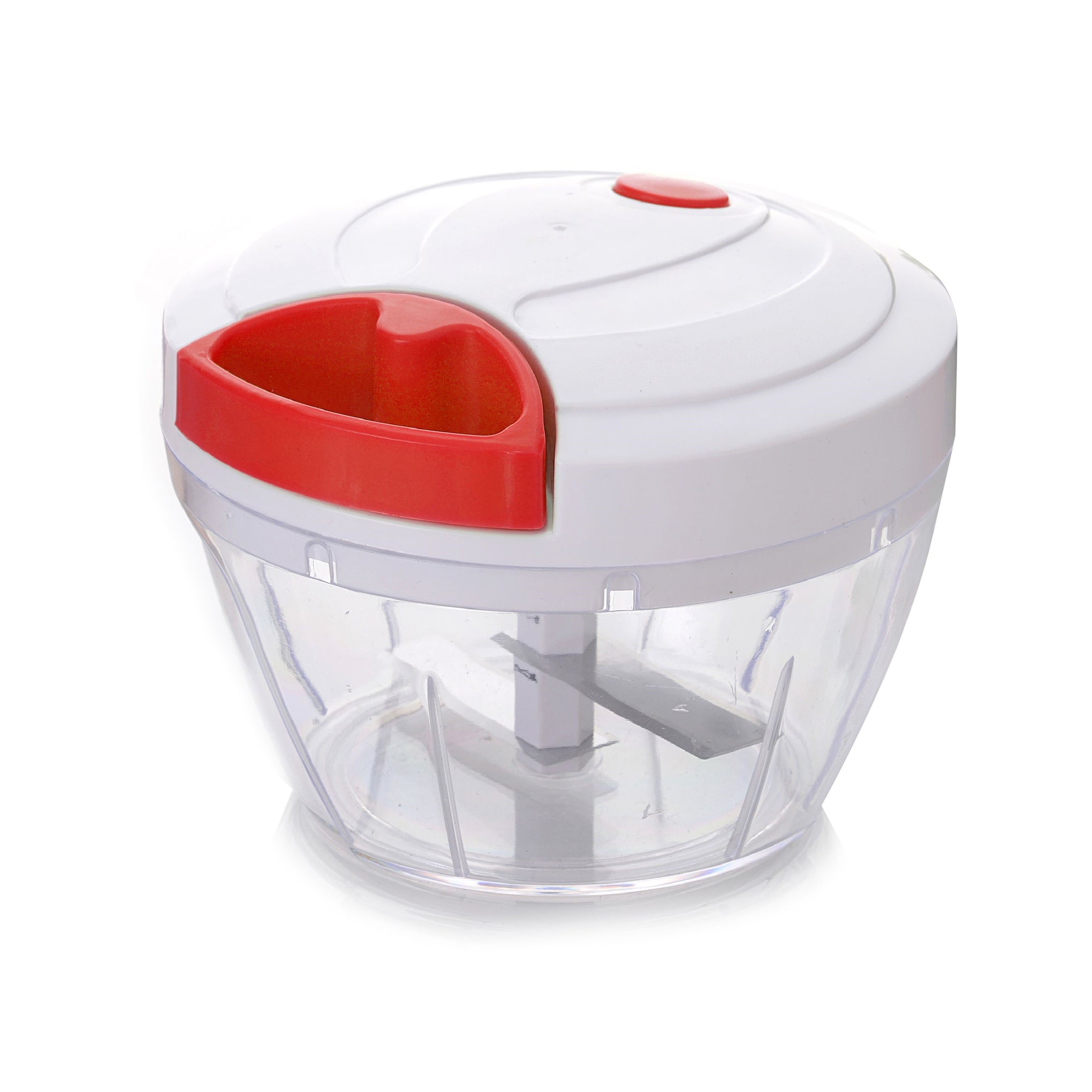 Mini Pull Vegetable Chopper Clear/Red/White