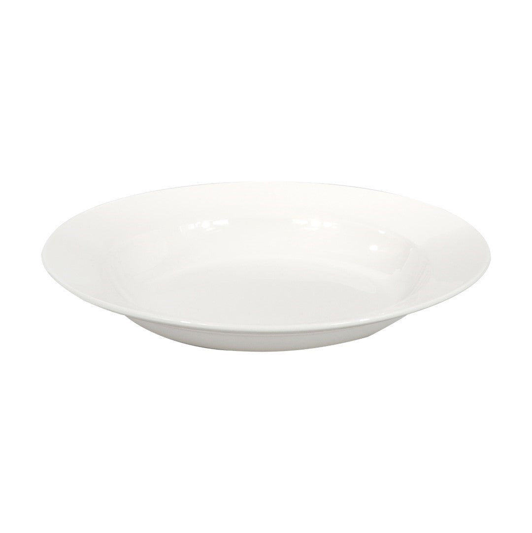 10" Round Deep Melamine Plate RF8760 – White | Glossy Finish, Lightweight & Durable Soup and Pasta Plate