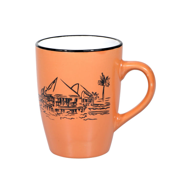 380Ml Ceramic Mug Multi Color Assorted Color Pink/Black