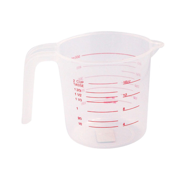 Liquid Measuring Cup Clear/Red 500ml