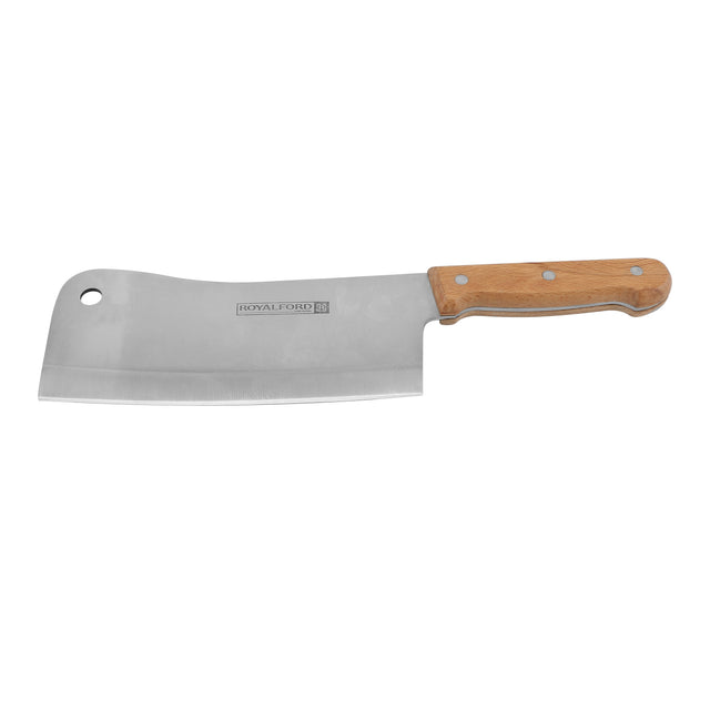 Cleaver Knife With Wooden Handle Silver/Brown 8inch
