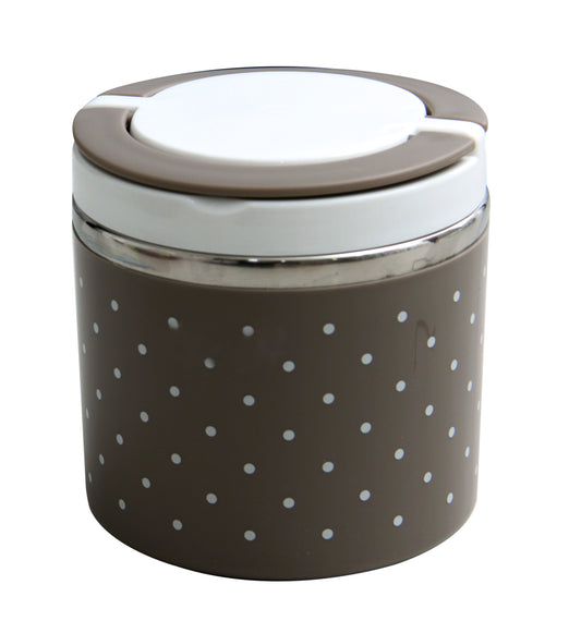 Single Layer Lunch Box With Double Handle Green 630ml