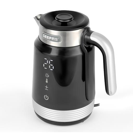 Smart Stainless Steel Kettle with Auto Boiling Shut-Off 1.7 L 2200 W GK38034 Black