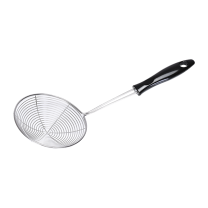 RF5022 Stainless Steel Skimmer 16.5cm | Fine Mesh Spider Strainer with Heat-Resistant Handle | Oil & Pasta Skimming Spoon