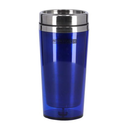 RF9816 480ML Double Wall Travel Mug | Stainless Steel Insulated Coffee Mug with Handle | BPA Free Leak-Resistant Mug for Hot & Cold Drinks | Portable Tea, Coffee & Water Cup | Blue