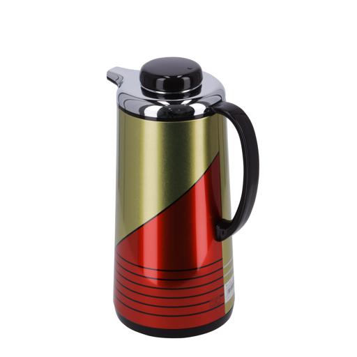 Royalford Pack of 2 Double Wall Vacuum Flask Set- RF11367 1900 ML and 1300 ML Flask with Asbestos Free Pink Glass Inner and Strong Iron Body Leak-Proof Multicolour