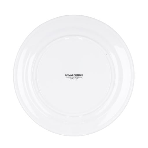 6 Inch Porcelain Flat Plate | White Durable Dinnerware Plate for Everyday Dining & Serving