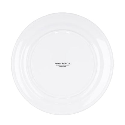 6 Inch Porcelain Flat Plate | White Durable Dinnerware Plate for Everyday Dining & Serving