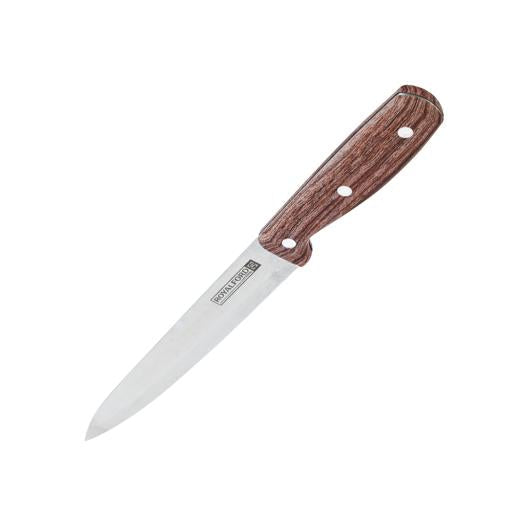 8" Slicer Knife with Wood-Finish Ergonomic Handle | Ultra Sharp Stainless Steel Kitchen Chef Knife | Multipurpose Cutting Knife for Meat, Vegetables & Bread