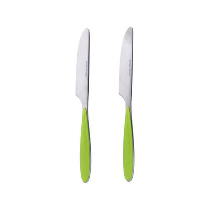 RF1916-DK 2Pcs Table Knife Set | 1.88mm Stainless Steel Steak Knife with Serrated Edge & Ergonomic Handle | Sharp Kitchen Knife for Meat, Fruits & Daily Dining | Home & Restaurant Use