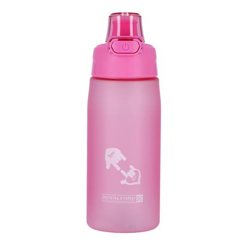 RF7580PN 550ml Reusable Water Bottle – BPA-Free Sports Bottle with Wide Mouth, Button Lock Lid & Carry Handle | Leak-Proof | Pink