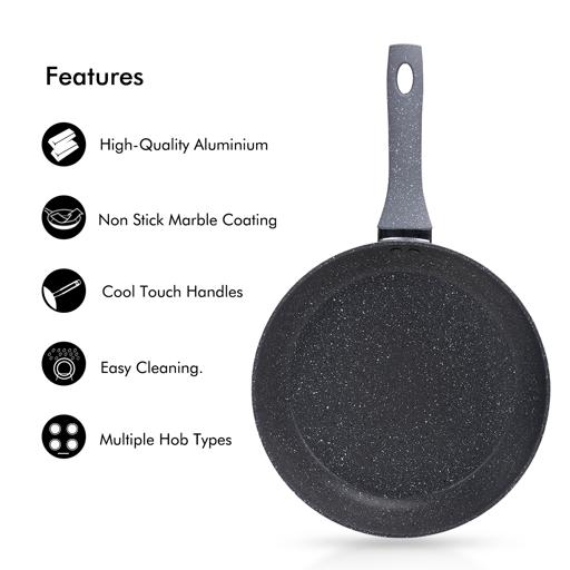 Smart Granite Series Fry Pan 28Cm Forged Aluminium Durable Granite Coating 28X5.2Cm Multicolor Multicolor 28 x 5.5 cmcm