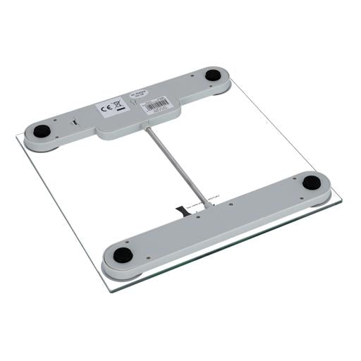 RF8351 Metallic Digital Body Weight Scale | High Accuracy Smart Bathroom Scale with Large LCD Display | Auto ON/OFF, Multiple Weight Units, 150kg Capacity | 5mm Tempered Glass Slim Design