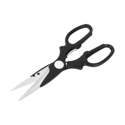 Stainless Steel Kitchen Scissors – Multipurpose Heavy-Duty Household Shears with Nut Cracker, Serrated Blades & Ergonomic Handle