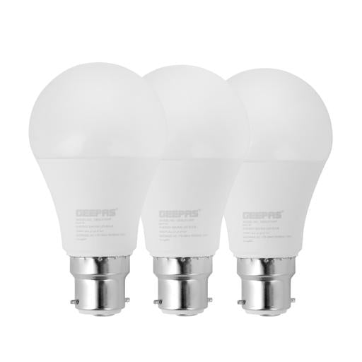Energy Saving LED Bulb, Pack of 3 10W LED Blubs, GESL3140P | 30000hrs Lifetime | E27/ B22 Base Type | 900LM Lumens | 80% Energy Saving Blubs | Cool Day Light LED Blub
