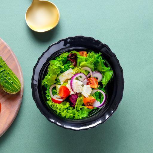 Royalford 5" Opalware Soup Bowl RF11905 Black-Wave Series, Elegant Color Perfect for Serving and Eating Soups, Salads, Sweets, Snacks Lightweight, Serveware, Dishwasher-Safe and Microwave Safe Black Multicolor 5inch