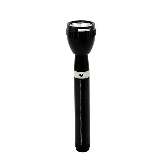 Rechargeable LED Flashlight|  Portable & Lightweight | 3000mAh Battery | 3hrs Working | Ideal for Indoor & Outdoor Activities | Powerful Torch for Camping Hiking & More | GFL3827 Grey 235mm
