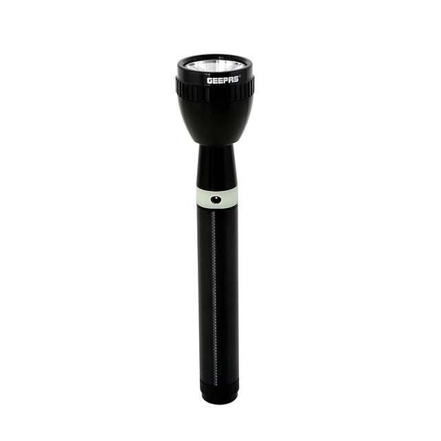 Rechargeable LED Flashlight|  Portable & Lightweight | 3000mAh Battery | 3hrs Working | Ideal for Indoor & Outdoor Activities | Powerful Torch for Camping Hiking & More | GFL3827 Grey 235mm