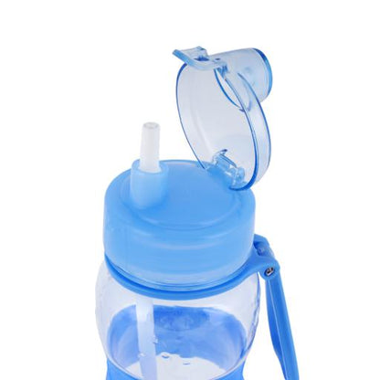 600ml Water Bottle with Hanging Clip – Reusable Wide Mouth Printed Sports Bottle with Leak-Proof Spout Lid for Travel, Camping & Outdoor Activities