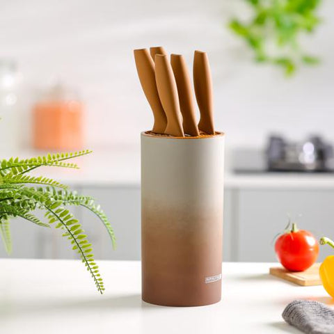 6-Piece Knife Set Brown