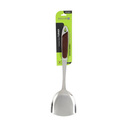 Stainless Steel Turner Spatula with Gripped Handle – Durable Kitchen Cooking Tool for Flipping, Stirring & Serving, Dishwasher Safe