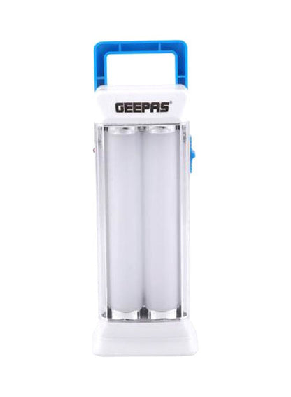 Rechargeable Emergency Lantern, 4hr Duration| 18 Pcs SMD High Power LED | Rechargeable Battery, Portable Handle, 4 Hours Working, Anti Glare Bright Light| Ideal for Trekking, Hiking & More White/Blue
