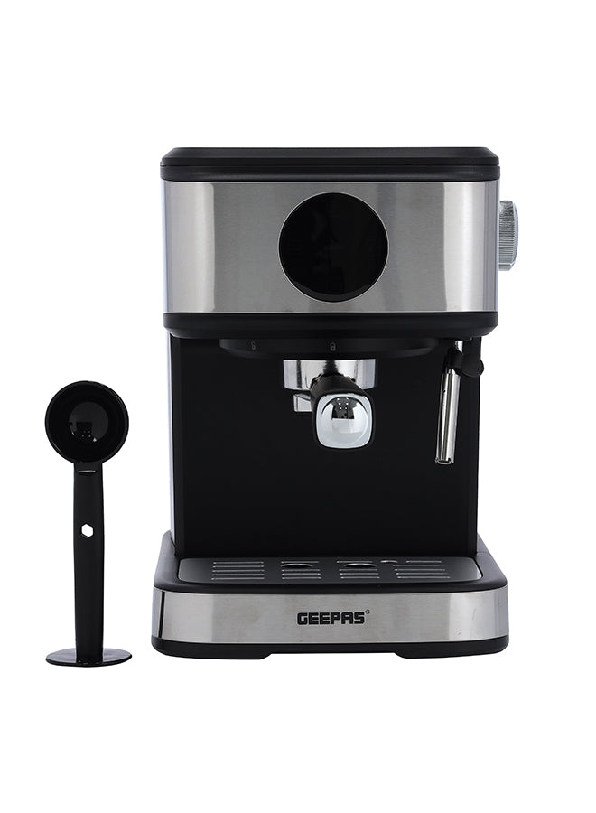 Digital Cappuccino & Espresso Maker - 1.5L, 20 Bar High Pressure | Dual Filter & Detachable Tank | Sleek Space-Saving Design with Overheat Protection & 2-Year Warranty 1.5 L 850 W GCM41511 Black