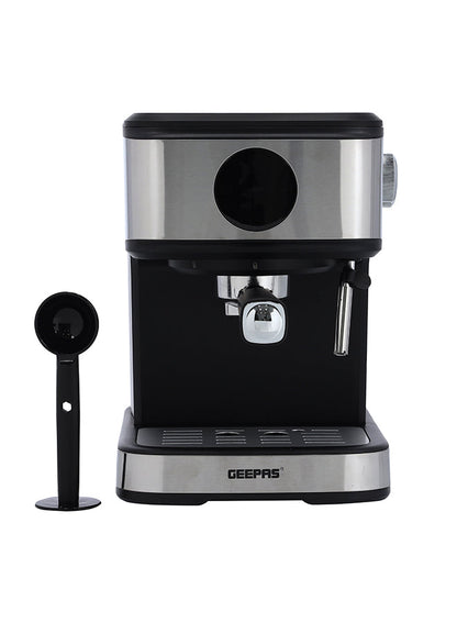 Digital Cappuccino & Espresso Maker - 1.5L, 20 Bar High Pressure | Dual Filter & Detachable Tank | Sleek Space-Saving Design with Overheat Protection & 2-Year Warranty 1.5 L 850 W GCM41511 Black