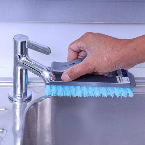 RF2357-FB Floor & Dish Cleaning Brush | Multifunctional Scrubbing Brush with Ergonomic Grip Handle | Durable Polymer Bristles for Kitchen, Bathroom, Floor & Surface Cleaning