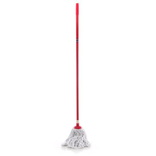 Cotton String Floor Mop with Iron Handle RF5829 | Highly Absorbent Cotton Mop | Wet & Dry Floor Cleaning | Long Handle