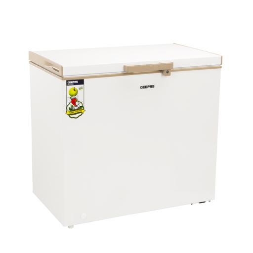 Chest Freezer With Adjustable Thermostat/Portable Food Basket/Compact Refrigerator With LED Light/Lock & Key/High-Efficiency Monolithic Foaming 200 L 130 W GCF2509WSH White